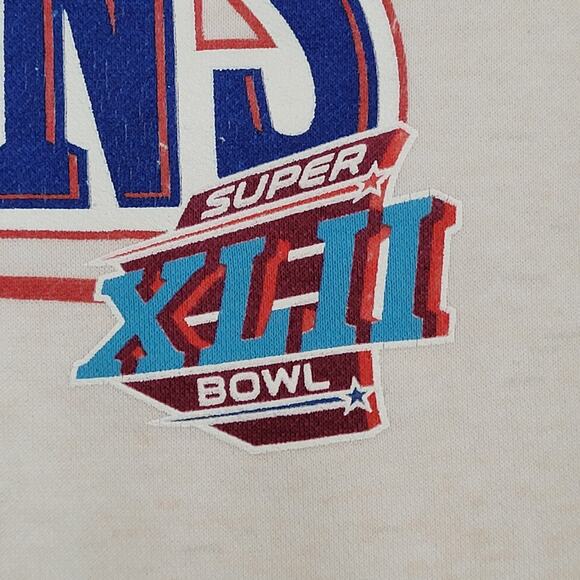 New-York Giants Hoodie Large 25x28 Super-Bowl XLII - Picture 13 of 16